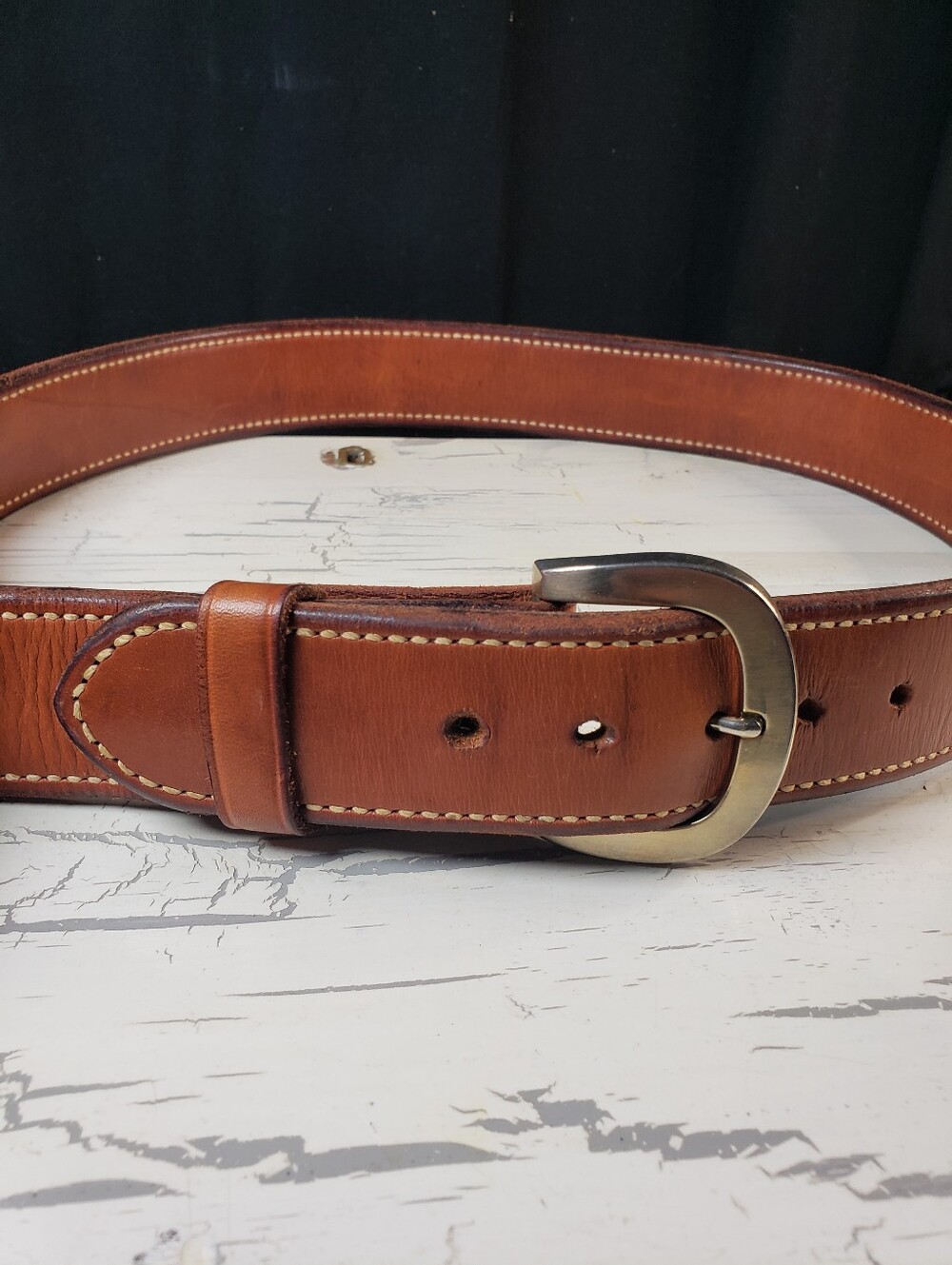 G. Wm. Davis Concealed Carry Belt in Saddle Tan - Size 38